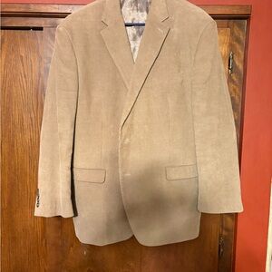 Chaps Light Brown Corduroy Sport Coat Blazer